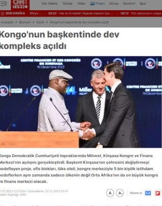 CNN Türk - Kongo'nun Başkentinde Dev Kompleks Açıldı